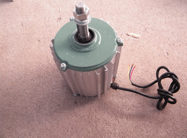 chiller fan motor on the ground